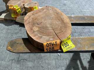 Rosewood Schijf, Dikte 80mm, Ø 400mm
